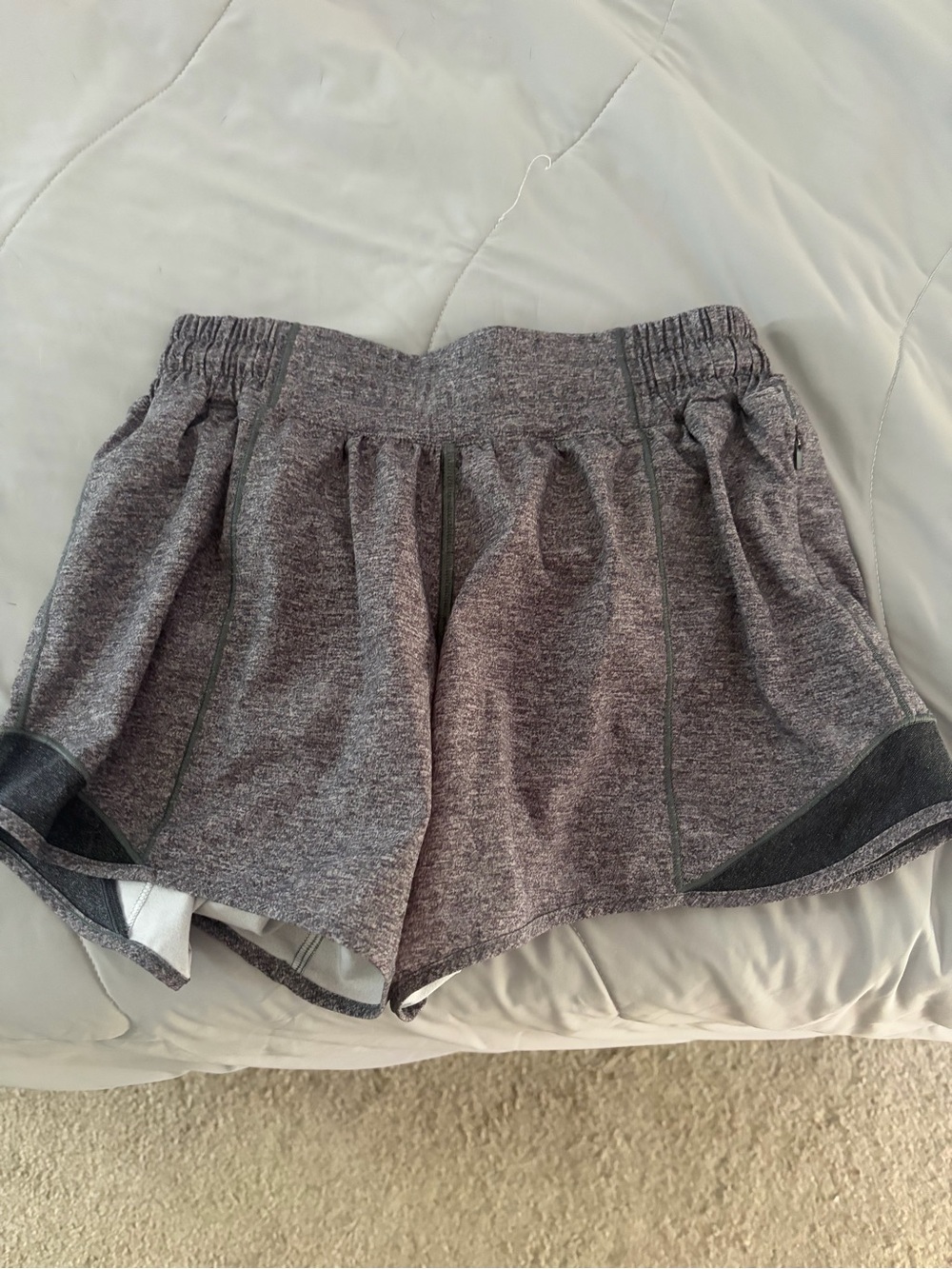 lululemon athletica Heather Gray Athletic Shorts